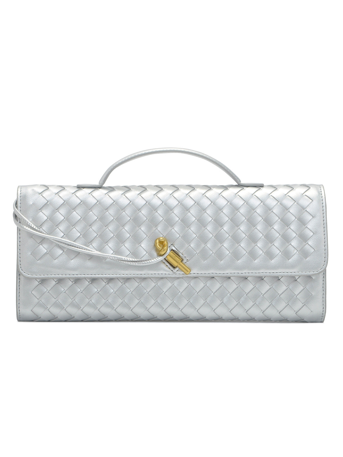 Texturierte Gewebte Clutch Tasche Brehn