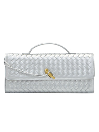 Texturierte Gewebte Clutch Tasche Brehn