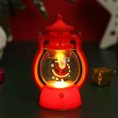Dekorative Weihnachtslaterne mit Weihnachtsmann-Motiv Brehn