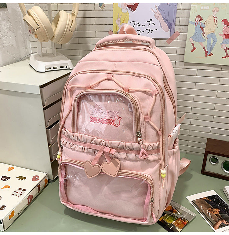Transparenter Fronttasche Freizeit Rucksack Brehn