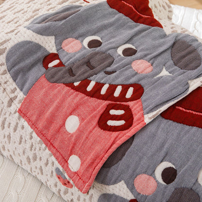 Damen Kissenbezug mit winterlichem Pinguin-Motiv Brehn