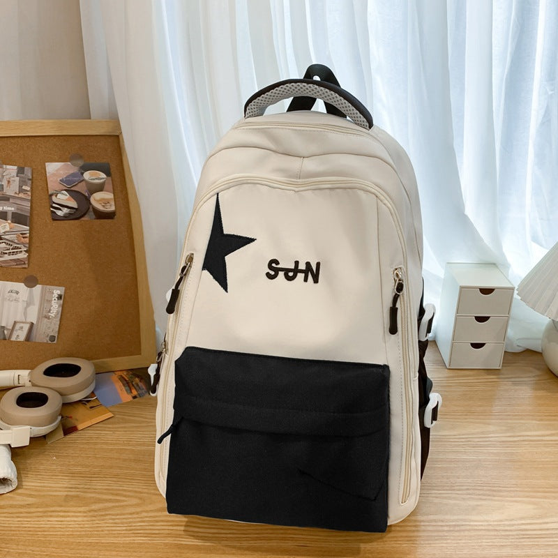Multifunktionaler leichter Schulrucksack mit Sternenverzierung