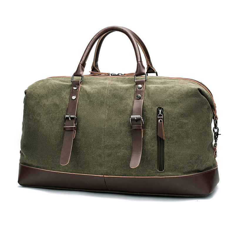 Geräumige Reisetasche Aus Robustem Canvas und Leder Brehn