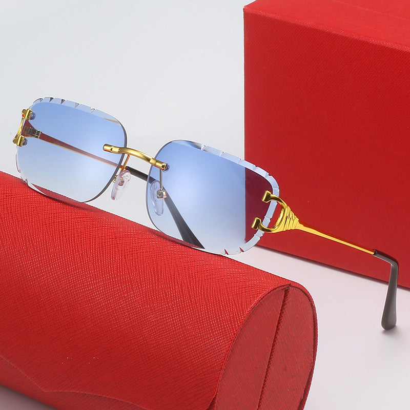 Damen Designer-Sonnenbrille mit einzigartig geformtem Rahmen und UV-Schutz Brehn