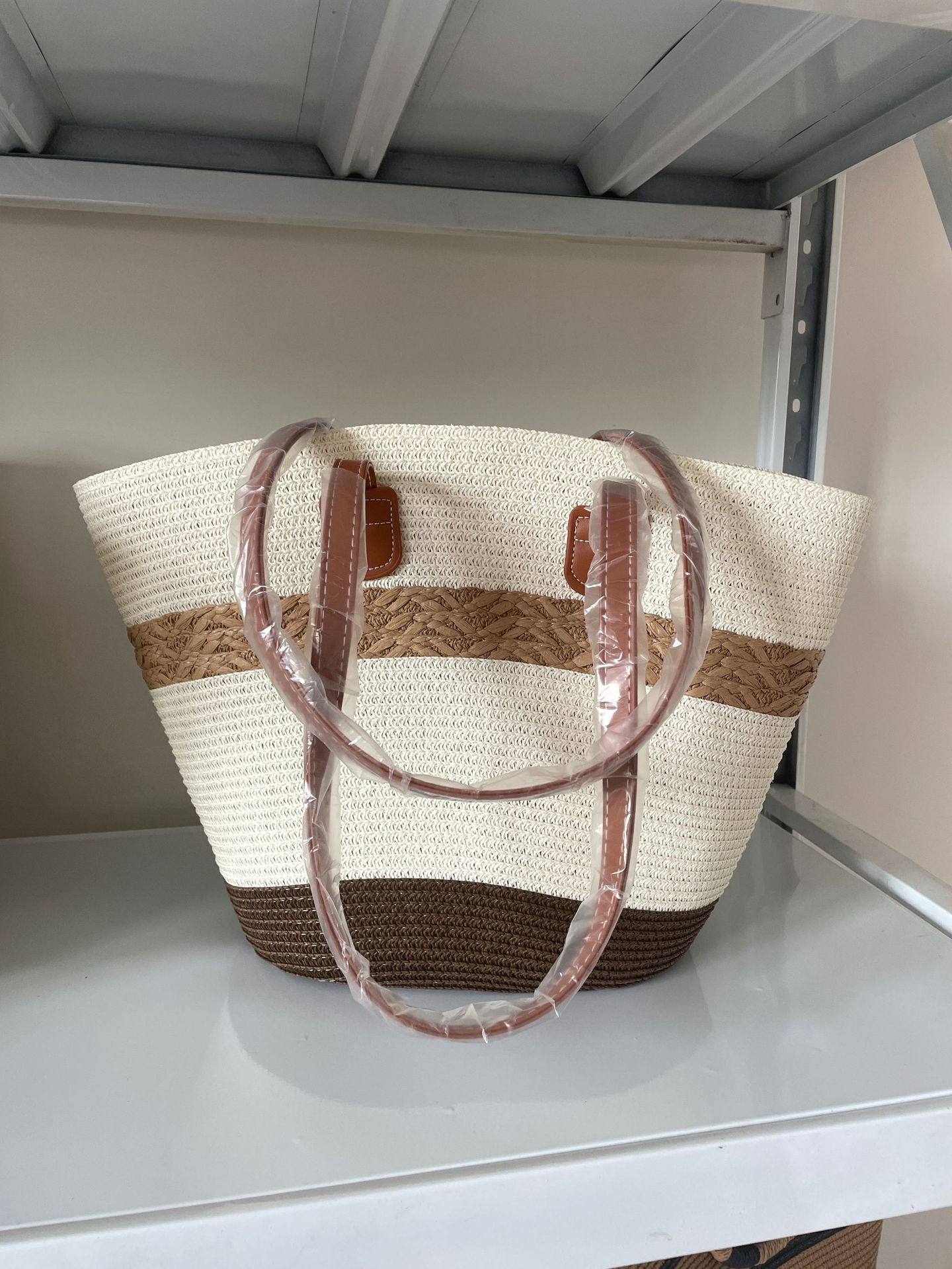 Elegante Geflochtene Einkaufstasche Brehn