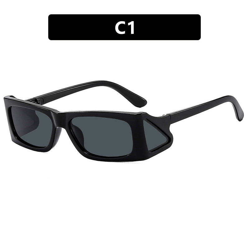 Damen extravagante Sonnenbrille im geometrischen Design Brehn