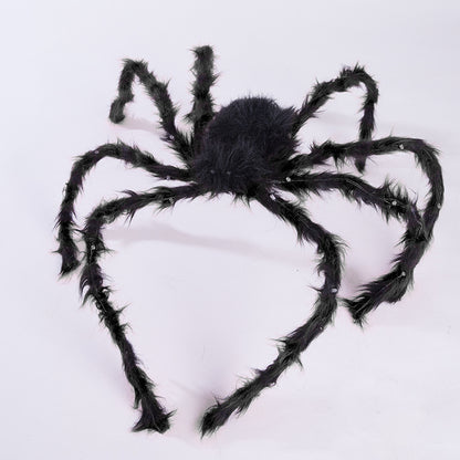 Halloween Haarreif mit Plüschspinne