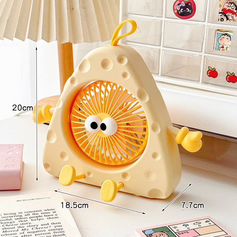 Frauen tragbarer Mini-Tischventilator mit süßem Charakterdesign Brehn