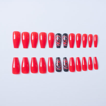 Künstlerisches Langne Nail Art Design