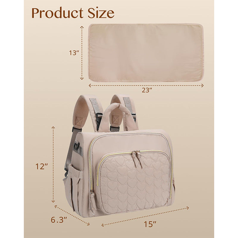 Multifunktionale Wickeltasche mit Ergonomischen Schulterträgern Brehn