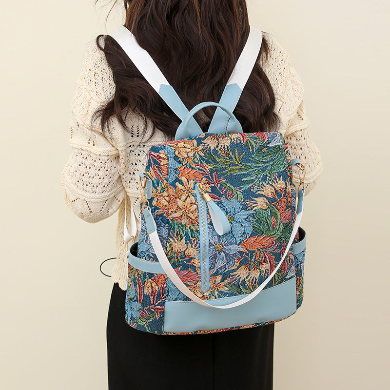 Blumenmuster Vielseitiger Rucksack Brehn