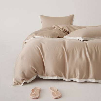 Luxuriöses Satin-Gefühl Bettbezug Set