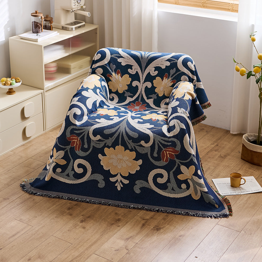 Künstlerische Jacquard-Wurfdecke