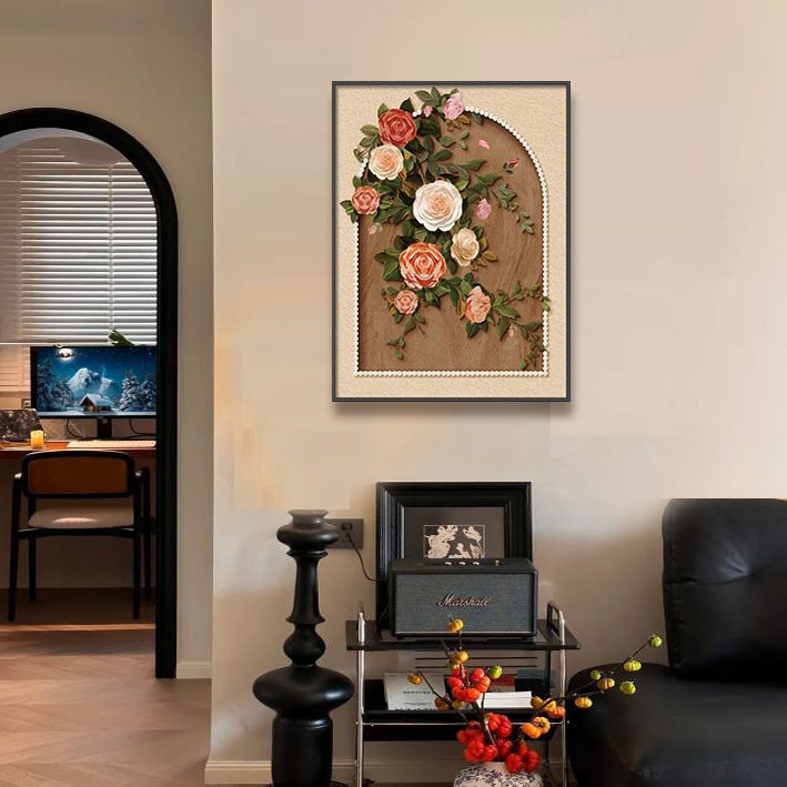 Blumreiche Wandkunst Druck