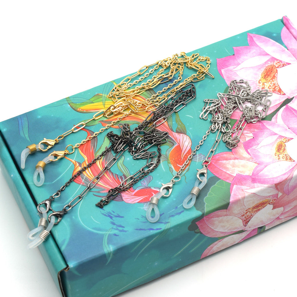 Fashion-Forward Metall Brillen Kette Brehn