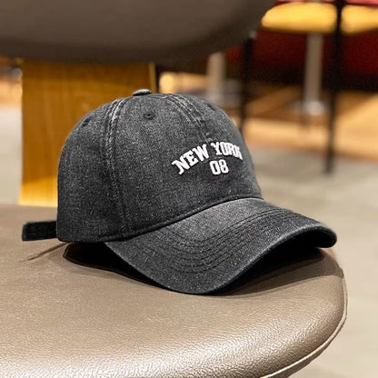 Damen Vintage Denim Baseball Cap Brehn