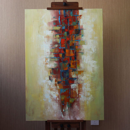 Moderne abstrakte gerahmte Leinwandkunst