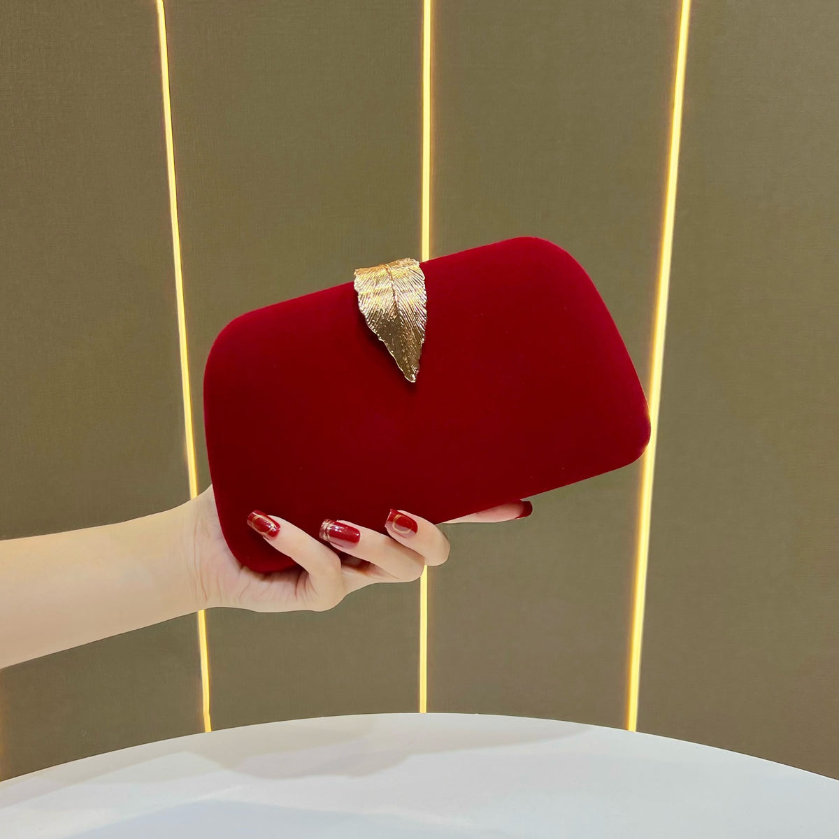 Elegante Samt Abend Clutch