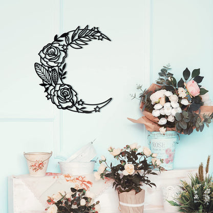 Floral Moon Wandkunst