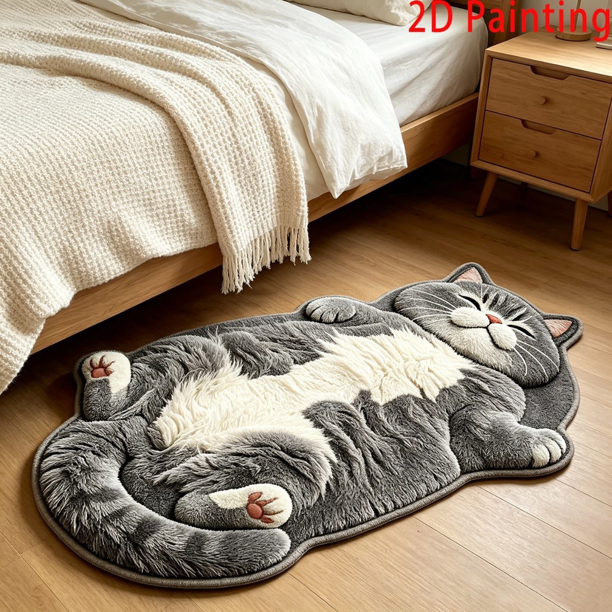 Kat-Themen Plüsch-Teppich