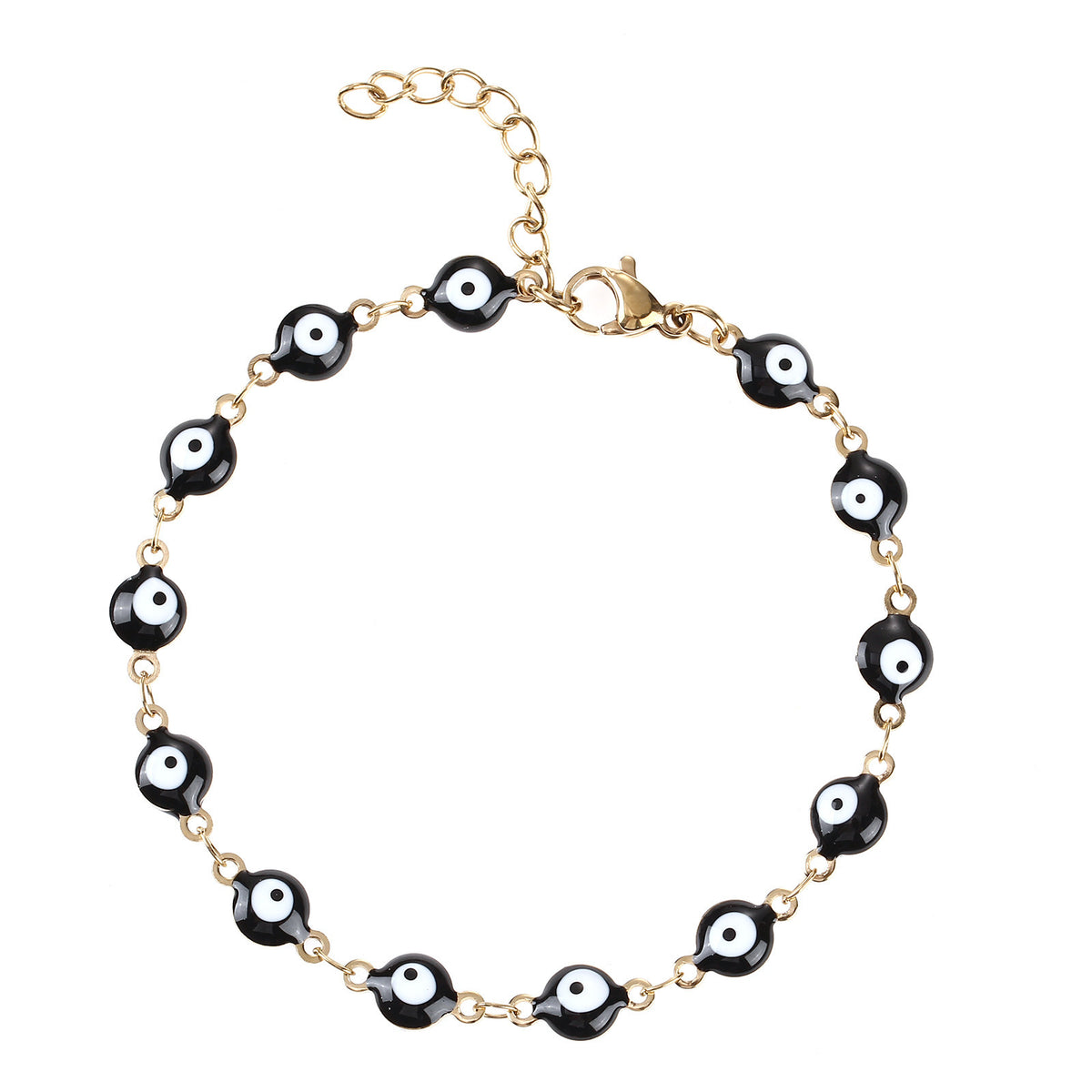 Buntes böse Augen Charm Armband Brehn