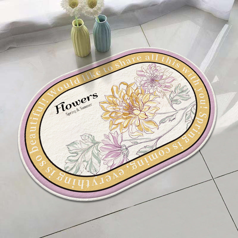 Floral Inspirierendes Willkommenmatte