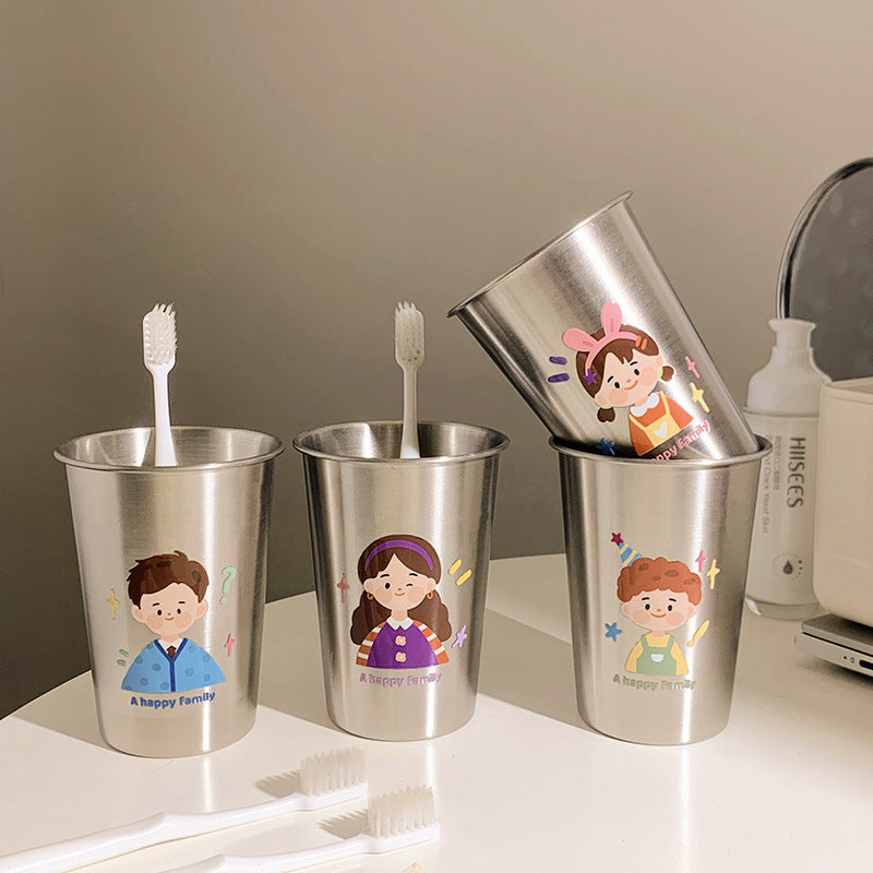 Edelstahl Zahnbürstenhalter mit Kreativem Kinderdesign Brehn