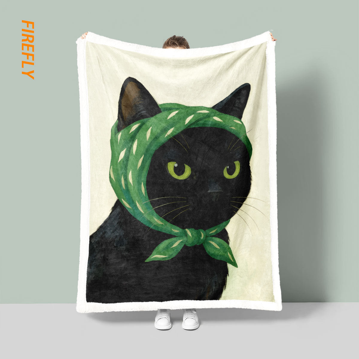 Spaß Cartoon Katze Decke