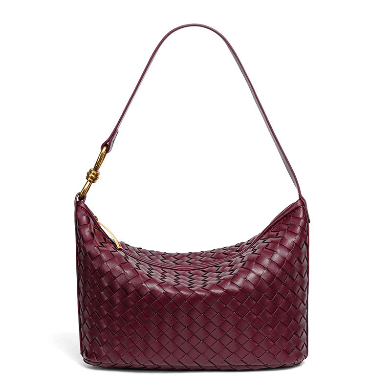 Stylische Geflochtene Leder-Handtasche Brehn