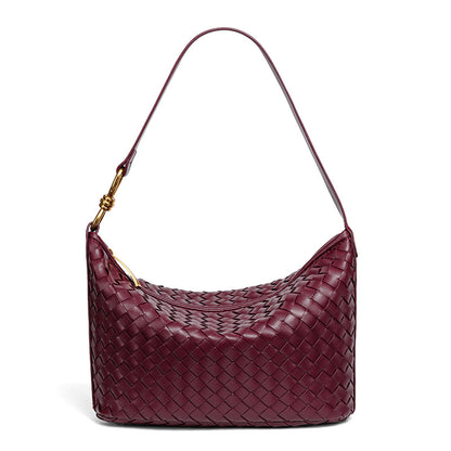 Stylische Geflochtene Leder-Handtasche Brehn