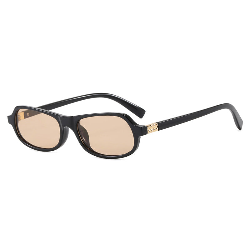 Damen schicke modische Sonnenbrille mit goldenen Akzenten Brehn