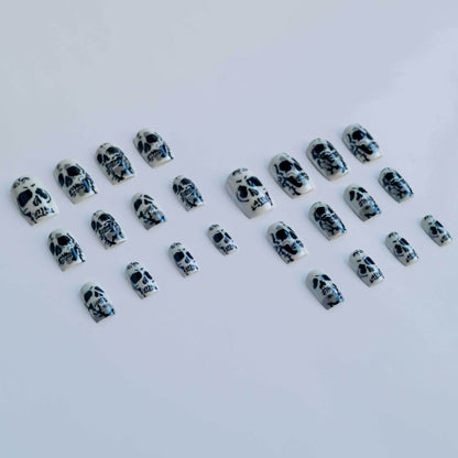 Gothic Skull Nagelkunst Set