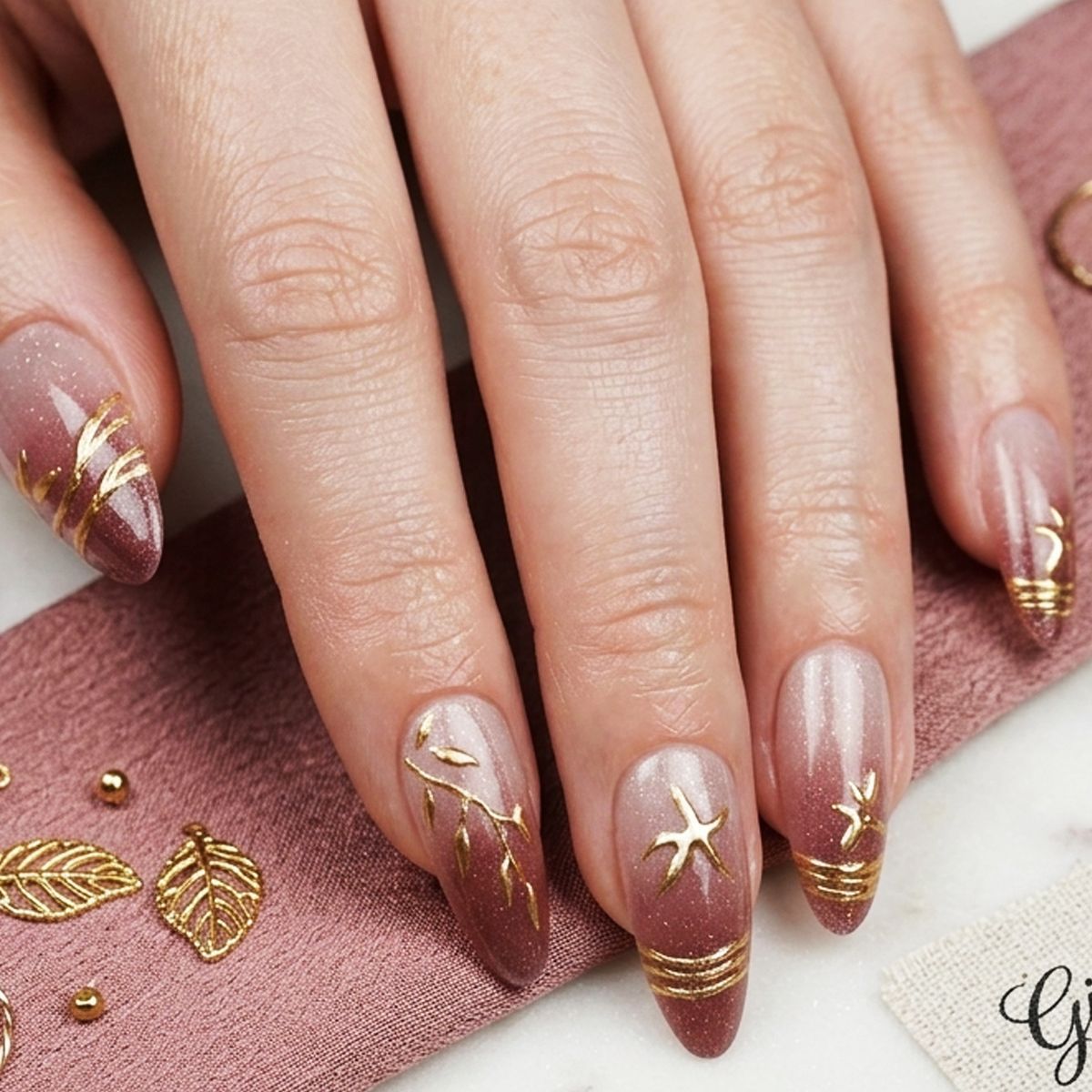 Elegantes Press-On Nagelkunstset