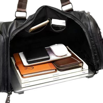 Premium Leder Reise-Duffle Bag