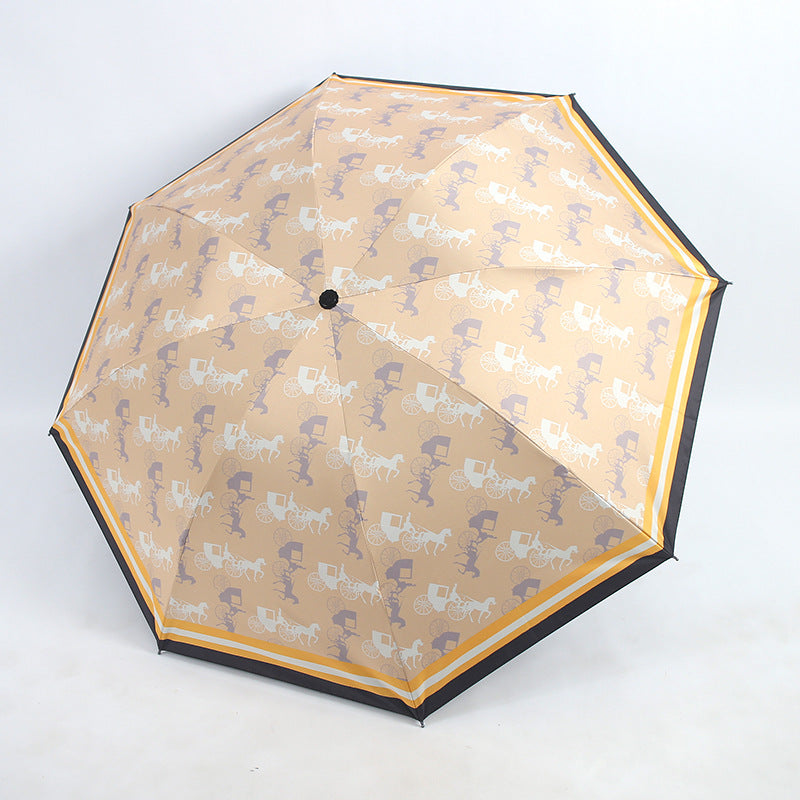 Damen Falt-Regenschirm mit einzigartigem Tiermotiv Brehn