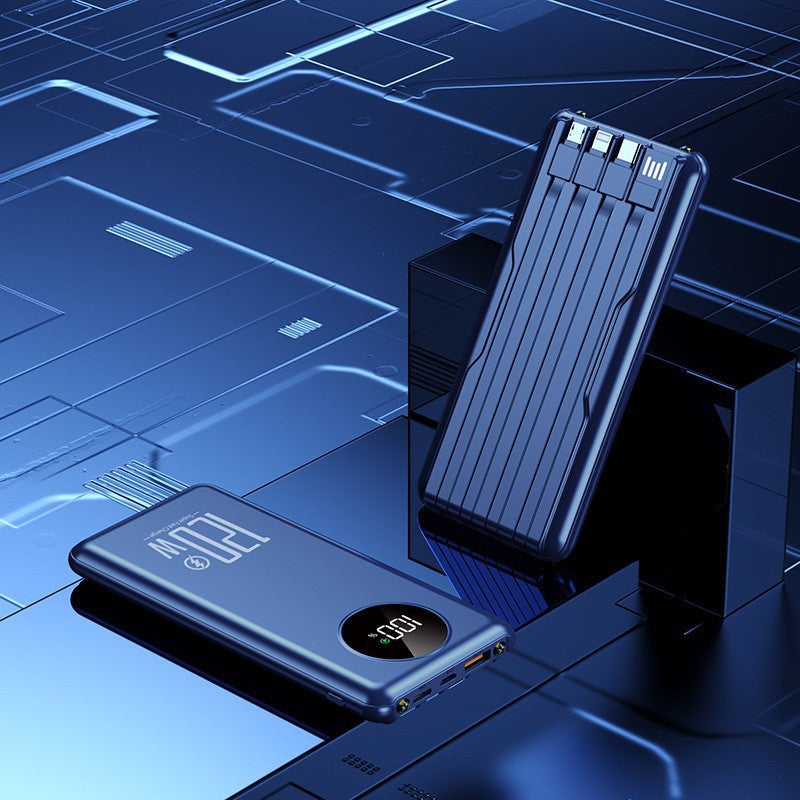 Tragbare Hochleistungs-Powerbank mit Intelligentem Ladekabelmanagement Brehn