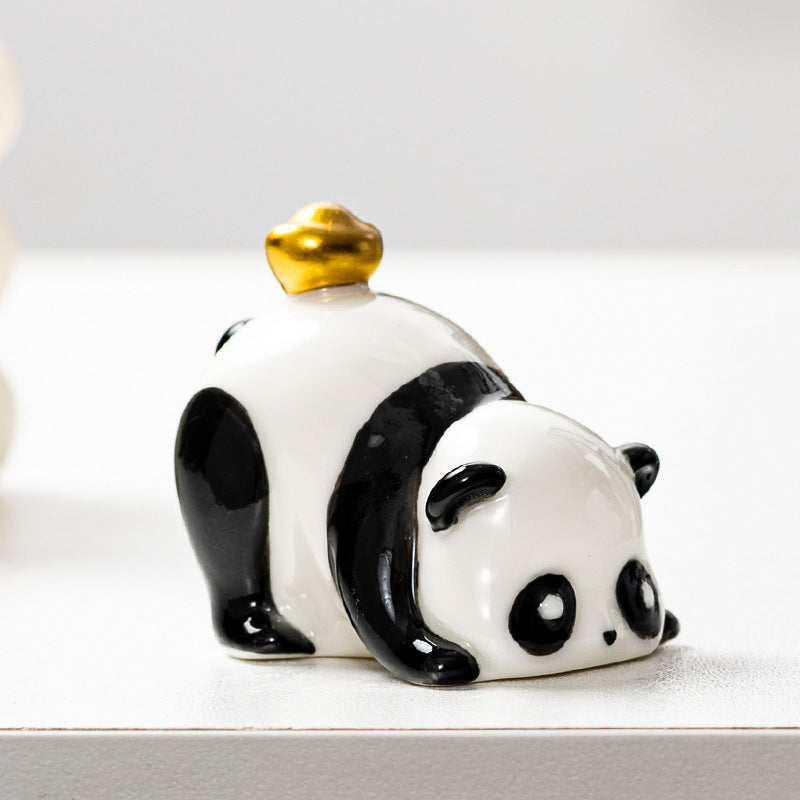 Niedlicher Panda Dekorationsfigur Brehn