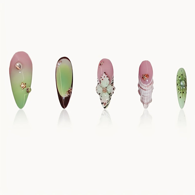 Florale dekorative Nagelkunst-Verstärkungen Brehn
