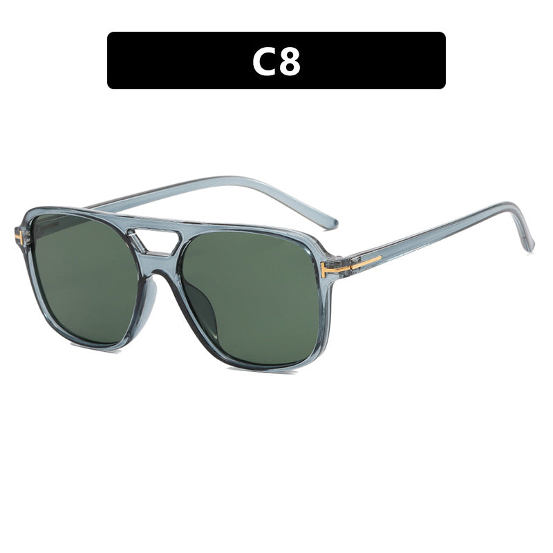 Damen modische quadratische Sonnenbrille mit luxuriösem Kunststoffrahmen und UV-Schutz Brehn