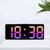 Digitaler LED-Wecker mit großem, hellblauem Display und Snooze-Funktion Brehn