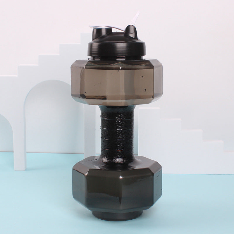 Unisex Fitness Wasserflasche in origineller Hantel-Form Brehn
