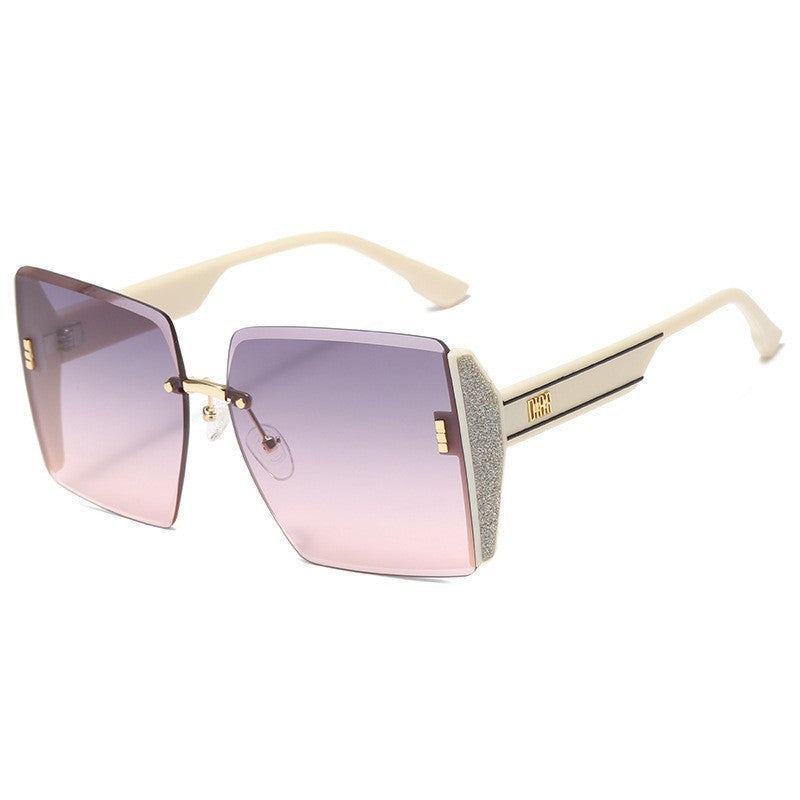 Damen Oversized Sonnenbrille mit stilvollem quadratischem Rahmen Brehn