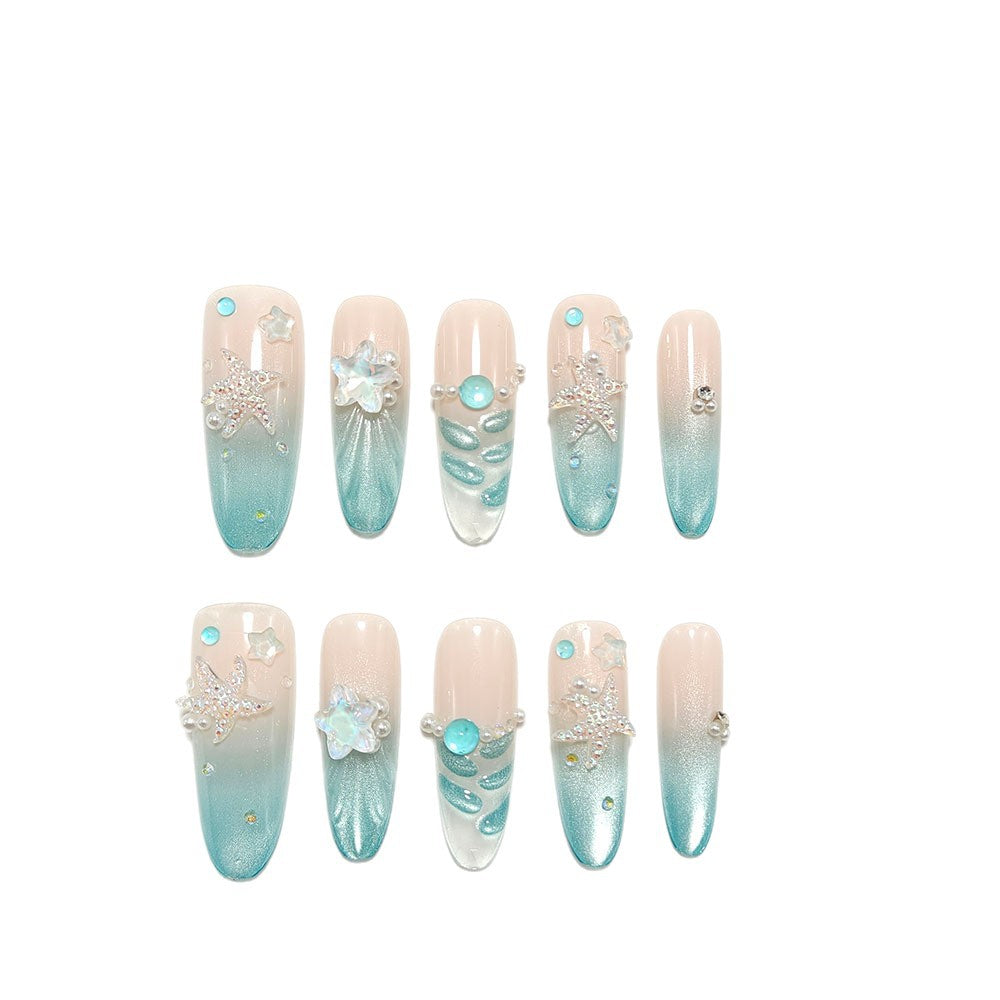 Kunstnägel mit Glitzerndem Sommerdesign Brehn