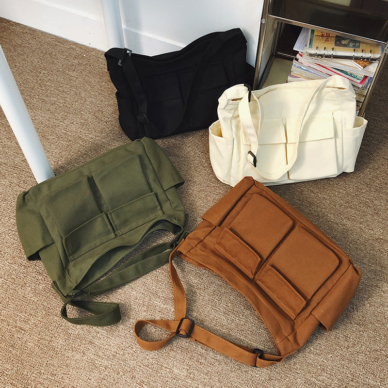 Multi-Taschen Freizeit Schultertasche Brehn