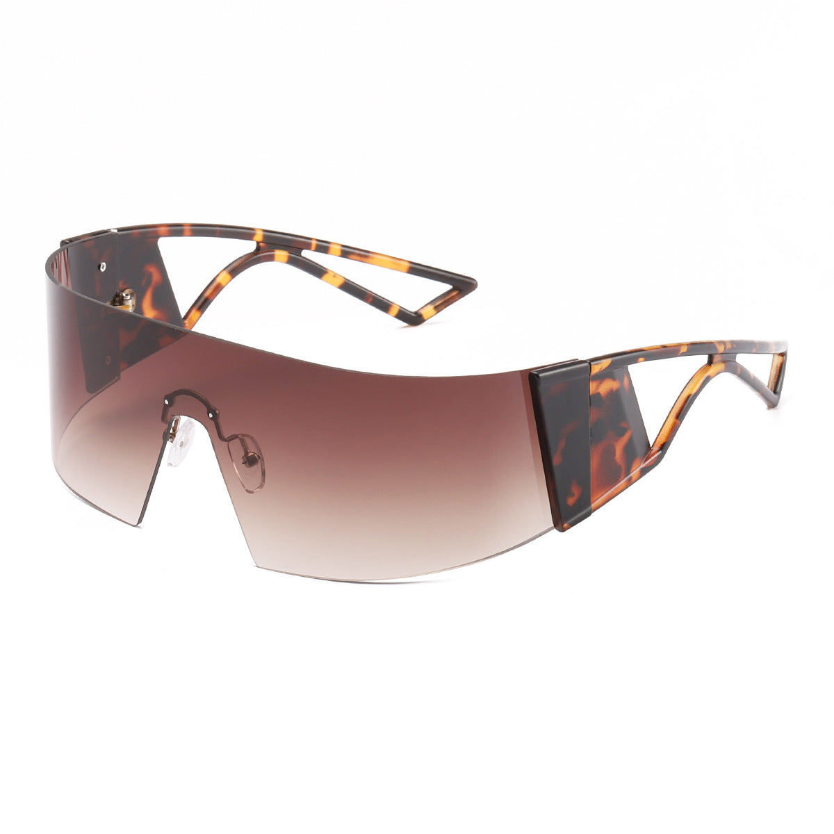 Damen sportliche Sonnenbrille im futuristischen Design Brehn