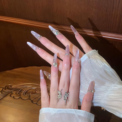 Premium Dekorative Press-On Nagelerweiterungen