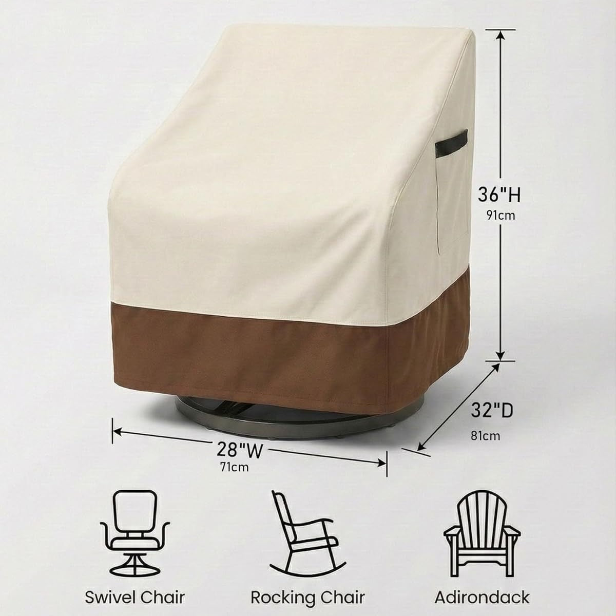 Schutzhülle für Drehbare Lounge-Stühle Brehn