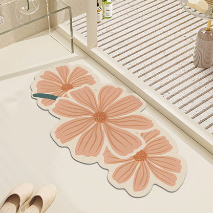 Dekorativer Floral Badteppich Brehn