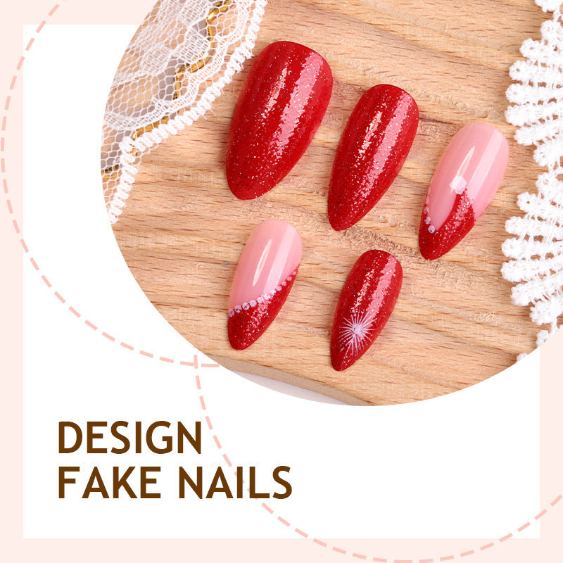 Kunstnagelset mit Glamourösen Glitzer-Akzenten Brehn