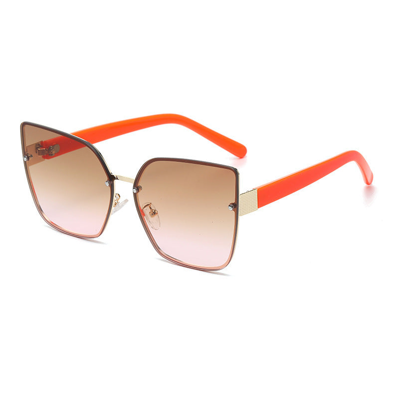 Damen Oversized Sonnenbrille mit Gradientenschutz Brehn